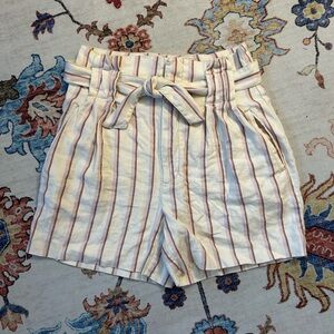 Anthropologie Edisto Paper Bag Waisted Shorts
